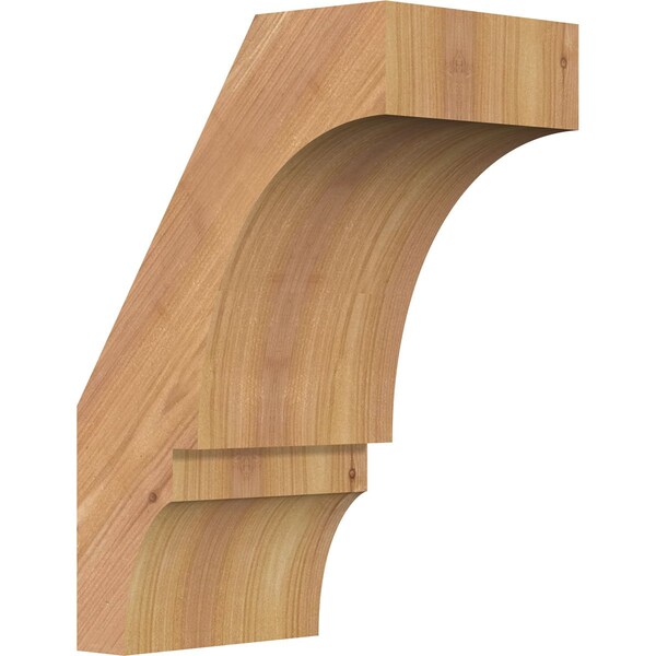 Ekena Millwork 5 1/2"W x 8"D x 12"H Balboa Smooth Knee Brace, Western Red Cedar BRC06X08X12BOA00SWR - main